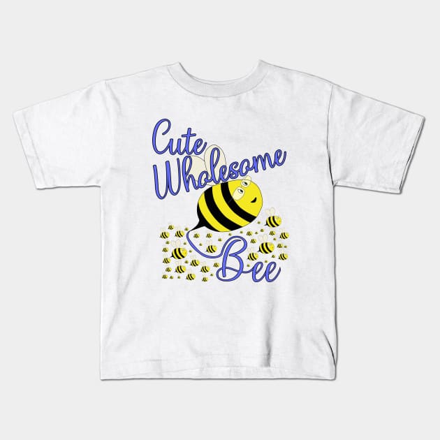 Cute Wholesome Bee Kids T-Shirt by DiegoCarvalho